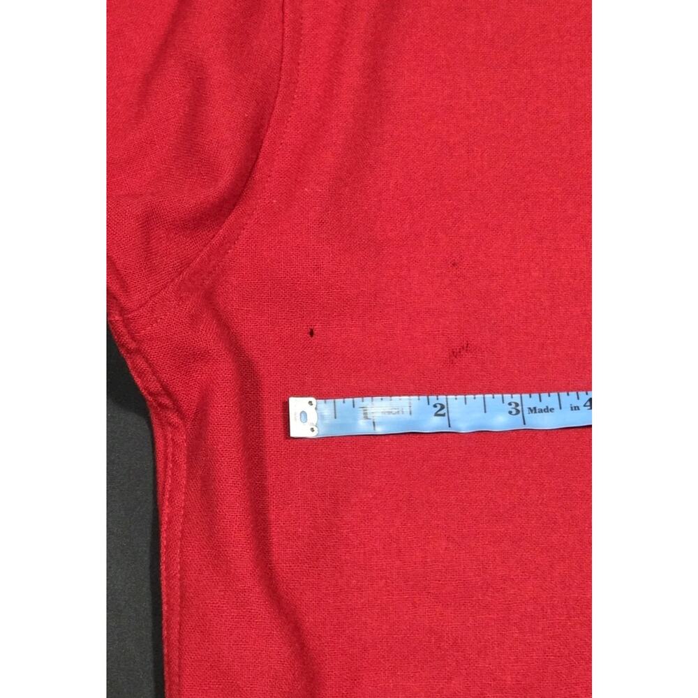 Vintage Pendleton Virgin Wool Shirt USA Button-Up Casual Red Mens Medium *READ* - Picture 8 of 8